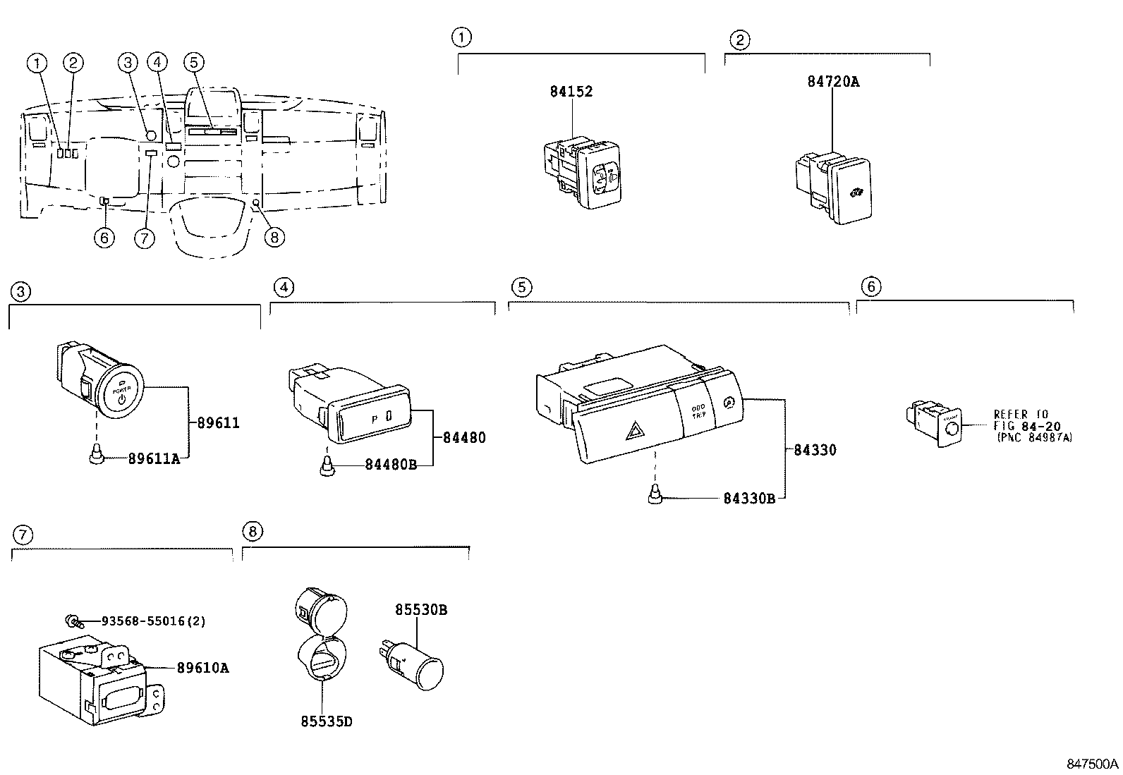 82730-47431 BLOCK ASSY, DRIVER SIDE JUNCTION product image