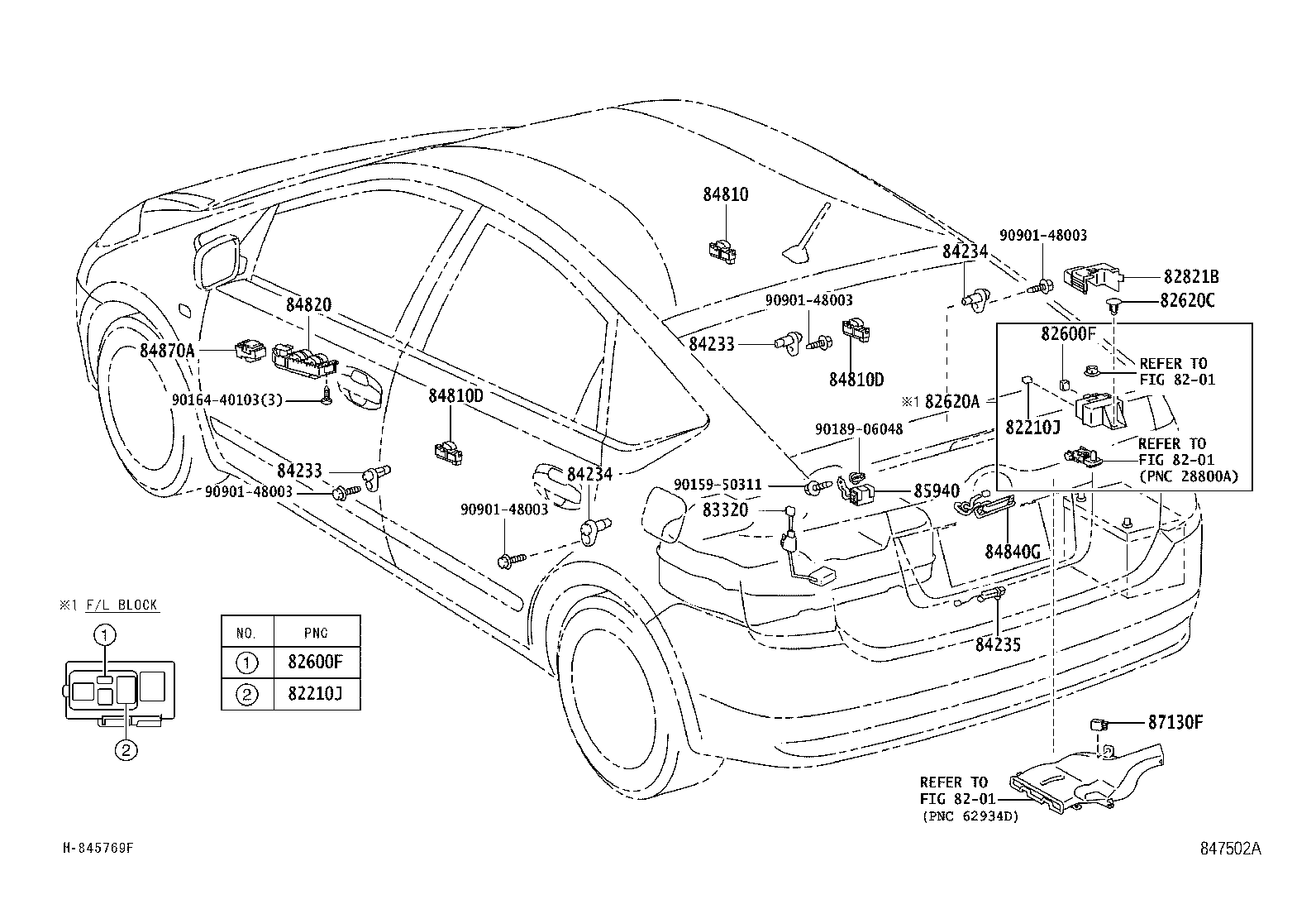 82730-47431 BLOCK ASSY, DRIVER SIDE JUNCTION product image