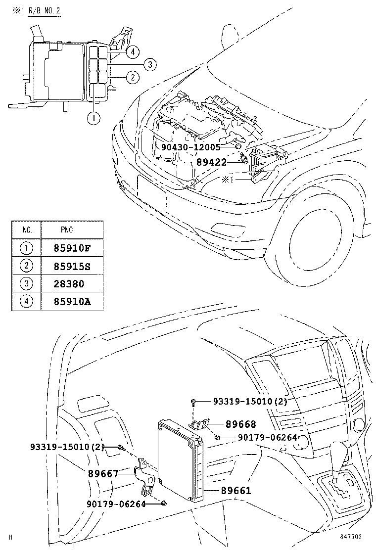 89667-48050 BRACKET, ENGINE CONTROL COMPUTER product image