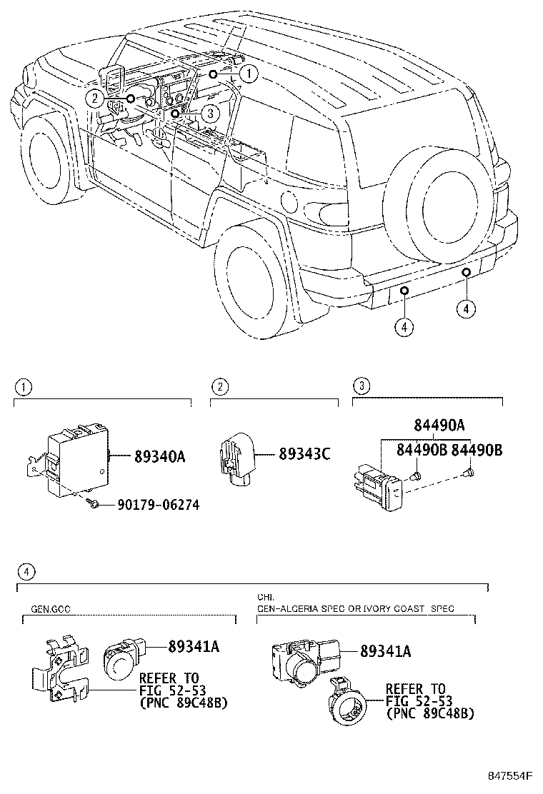 89340-35010 COMPUTER ASSY, CLEARANCE WARNING product image