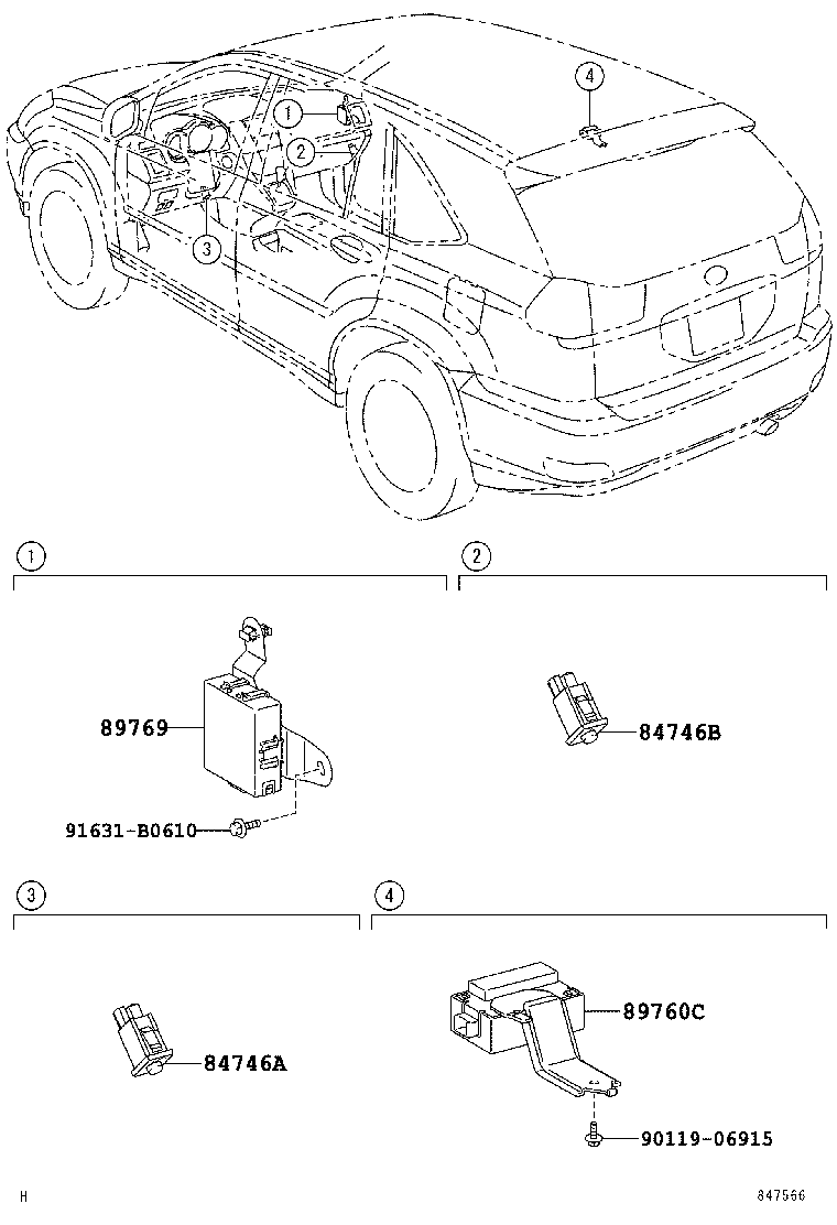 89760-48010 RECEIVER ASSY, TIRE PRESSURE MONITOR product image