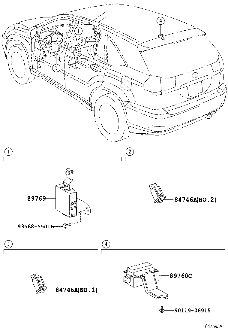 89760-48030 RECEIVER ASSY, TIRE PRESSURE MONITOR product image