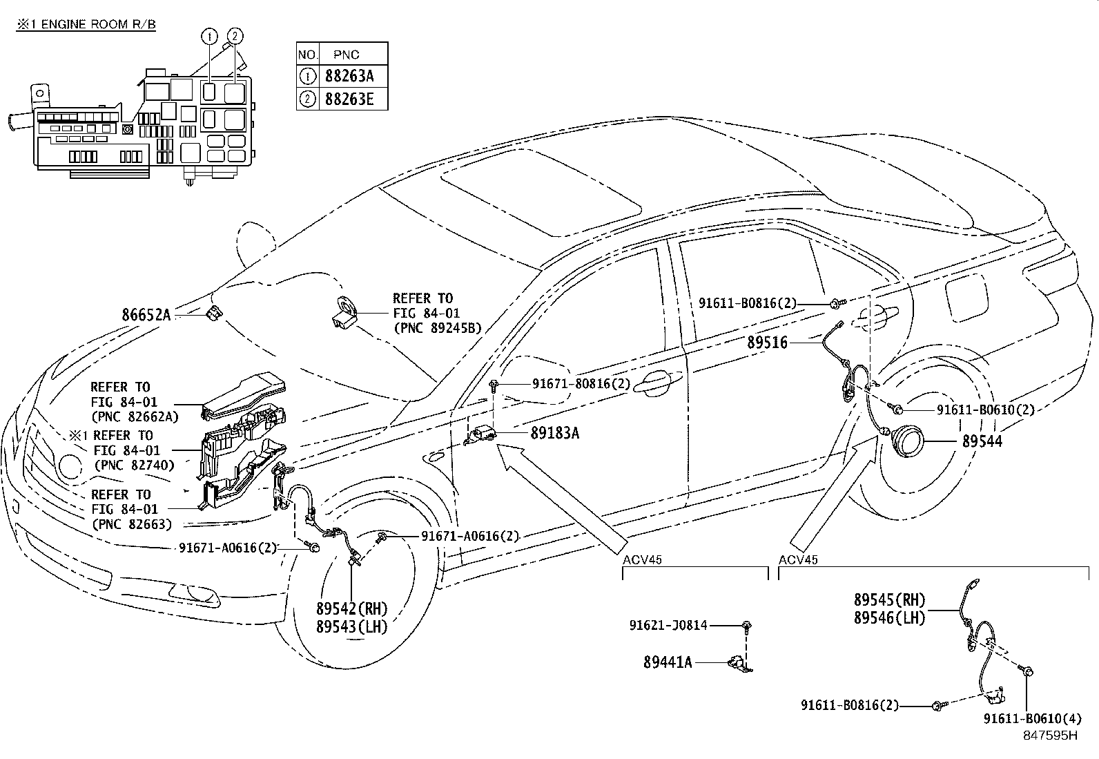89440-33030 SENSOR, DECELERATION product image