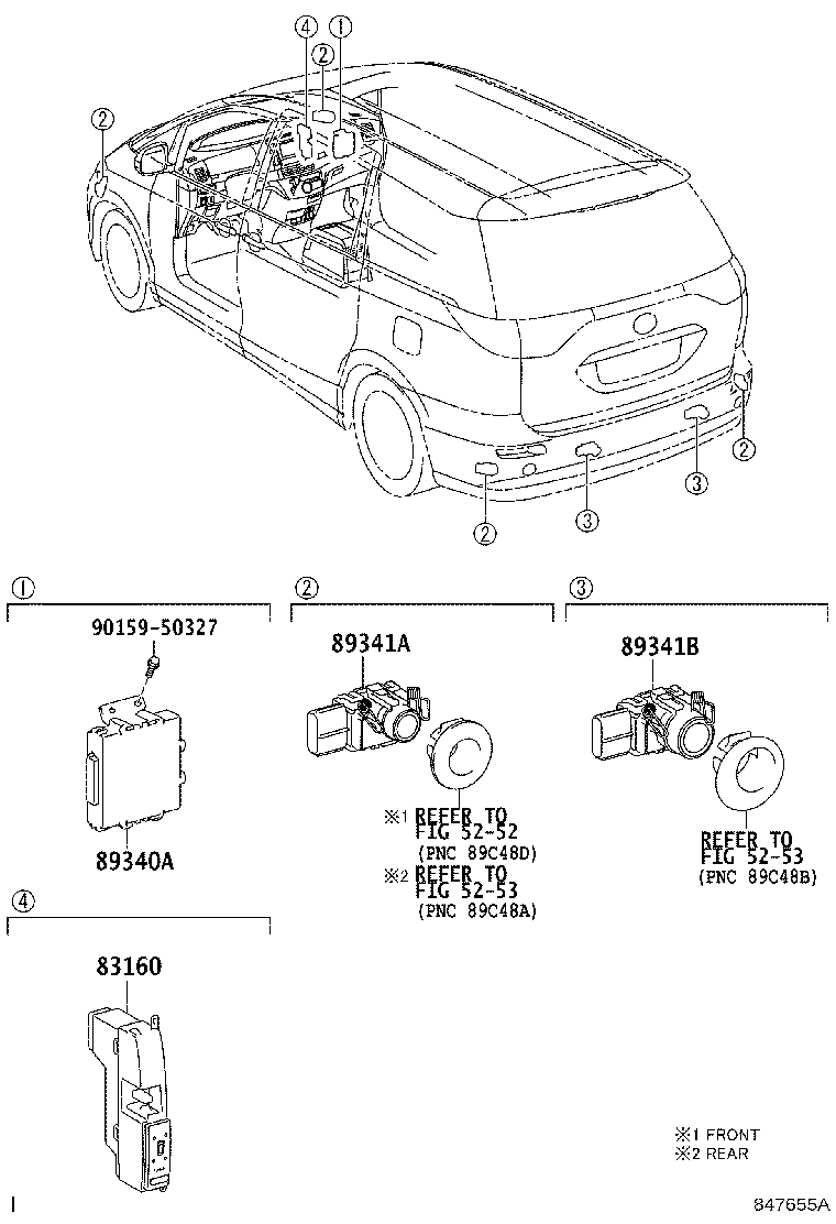 83160-28061 INDICATOR ASSY, CLEARANCE WARNING product image