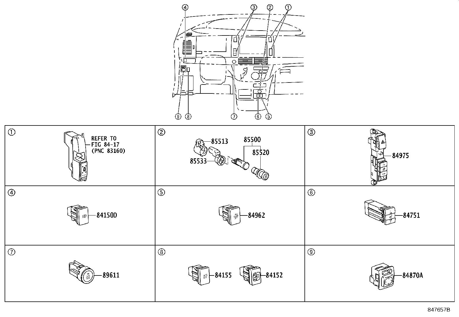 82663-28040 COVER, RELAY BLOCK, LOWER, NO.2 product image