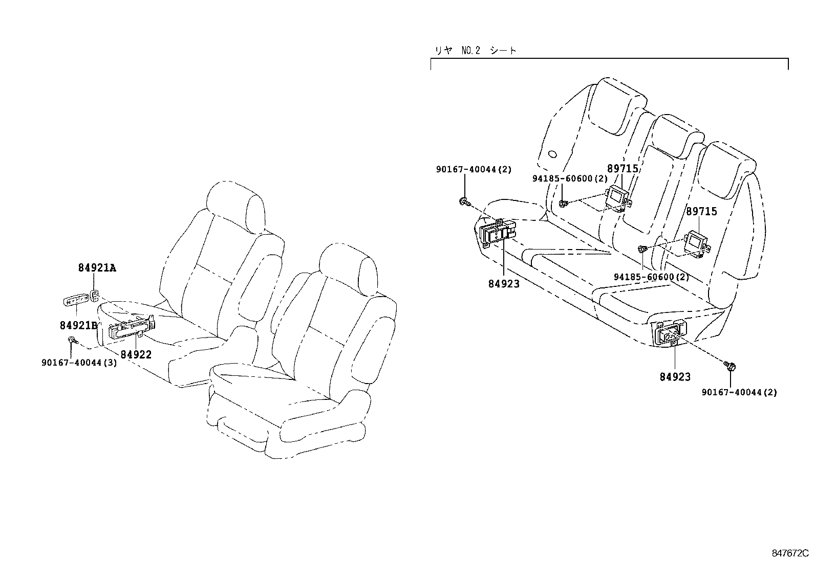 84720-28050 SWITCH ASSY, PATTERN SELECT, NO.1 product image