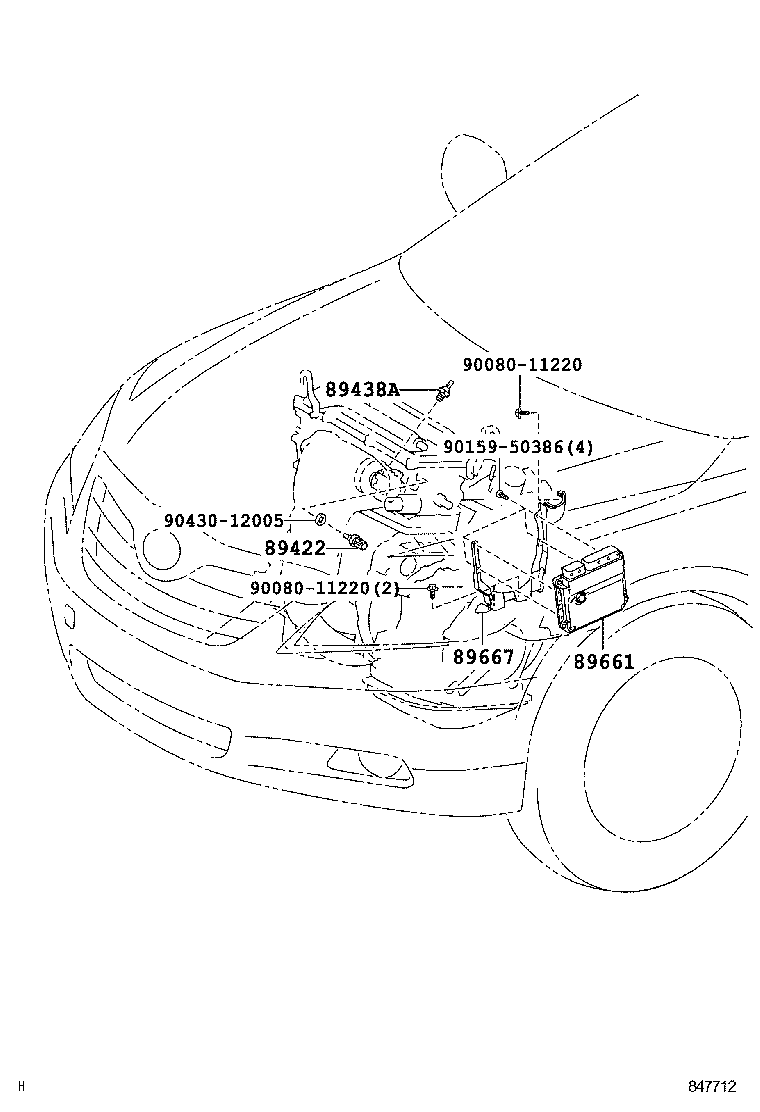 89661-06J40 COMPUTER, ENGINE CONTROL product image