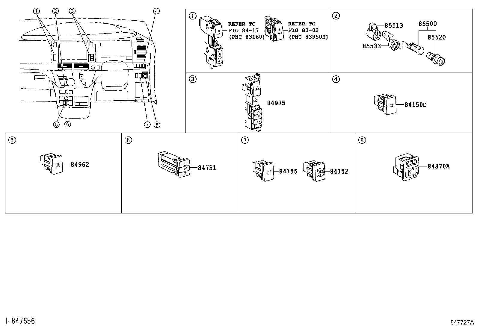 82663-28040 COVER, RELAY BLOCK, LOWER, NO.2 product image