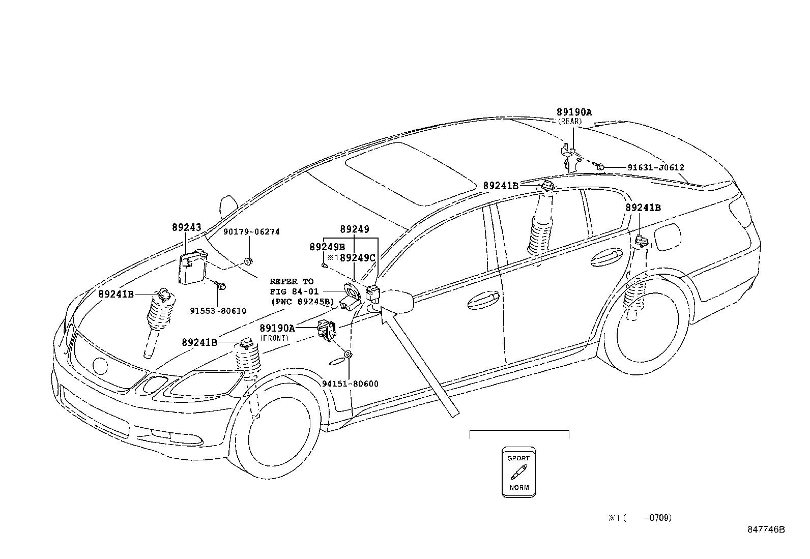 89243-30121 COMPUTER, ABSORBER CONTROL product image