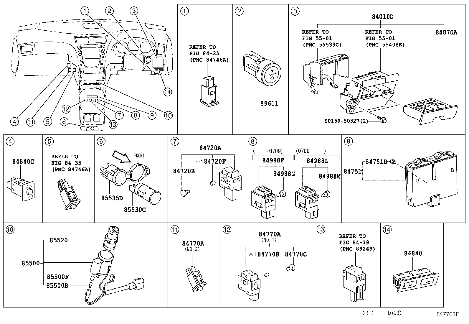 82730-30650 BLOCK, COWL SIDE JUNCTION, RH product image