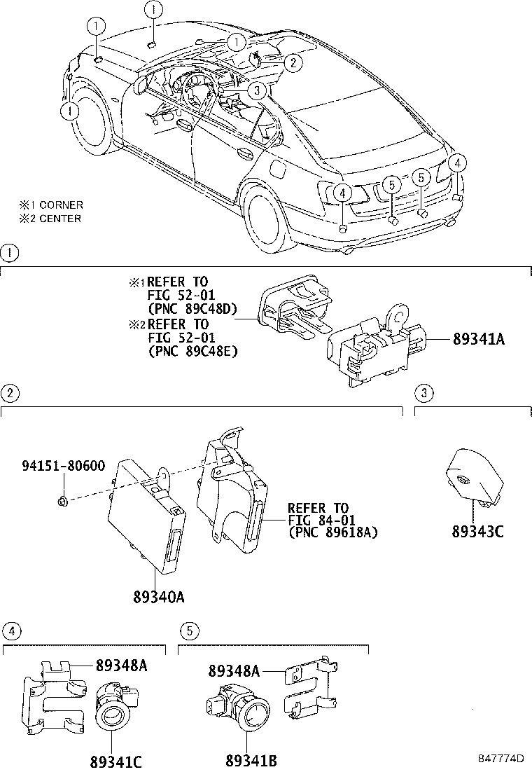 89341-30021-C2 SENSOR, ULTRASONIC, NO.2 product image