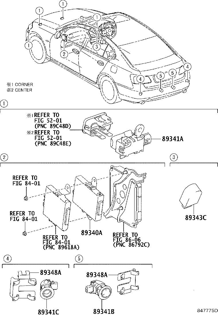 89341-30021-C2 SENSOR, ULTRASONIC, NO.2 product image