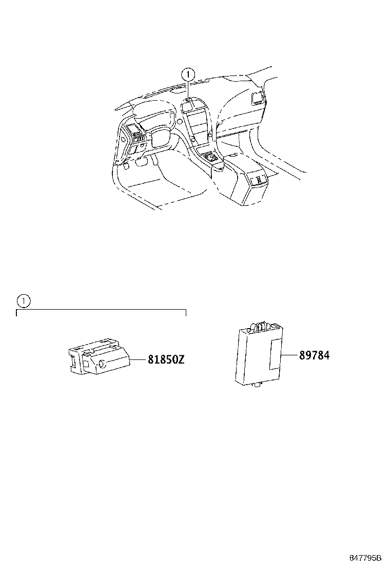 Toyota 89784-33010 COMPUTER, IMMOBILIZER CODE