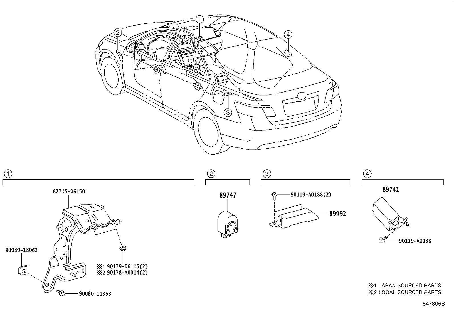 Toyota 89747-AC010 BUZZER, WIRELESS DOOR LOCK