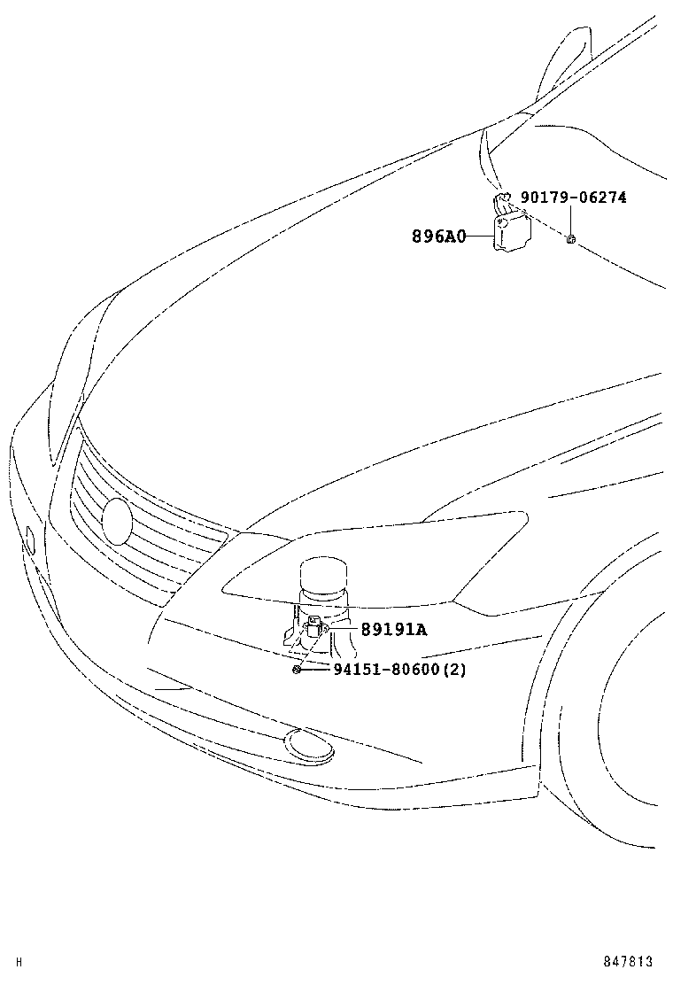 89191-33060 SENSOR, ACCELERATION product image