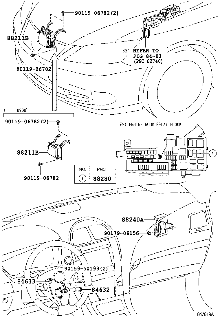 Toyota 88210-33040 SENSOR ASSY, MILLIMETER WAVE RADAR