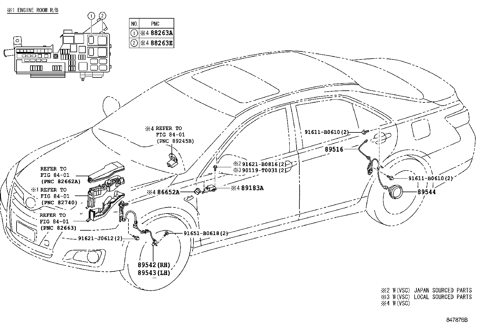 89516-06110 WIRE, SKID CONTROL SENSOR product image