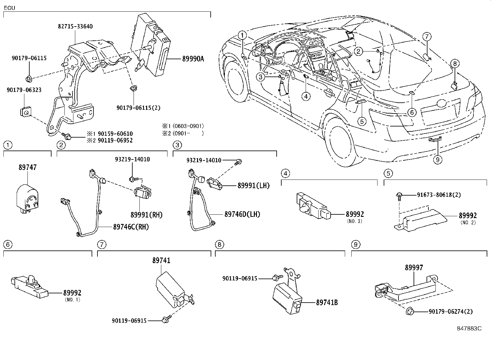 Toyota 89990-33151 COMPUTER ASSY, SMART KEY
