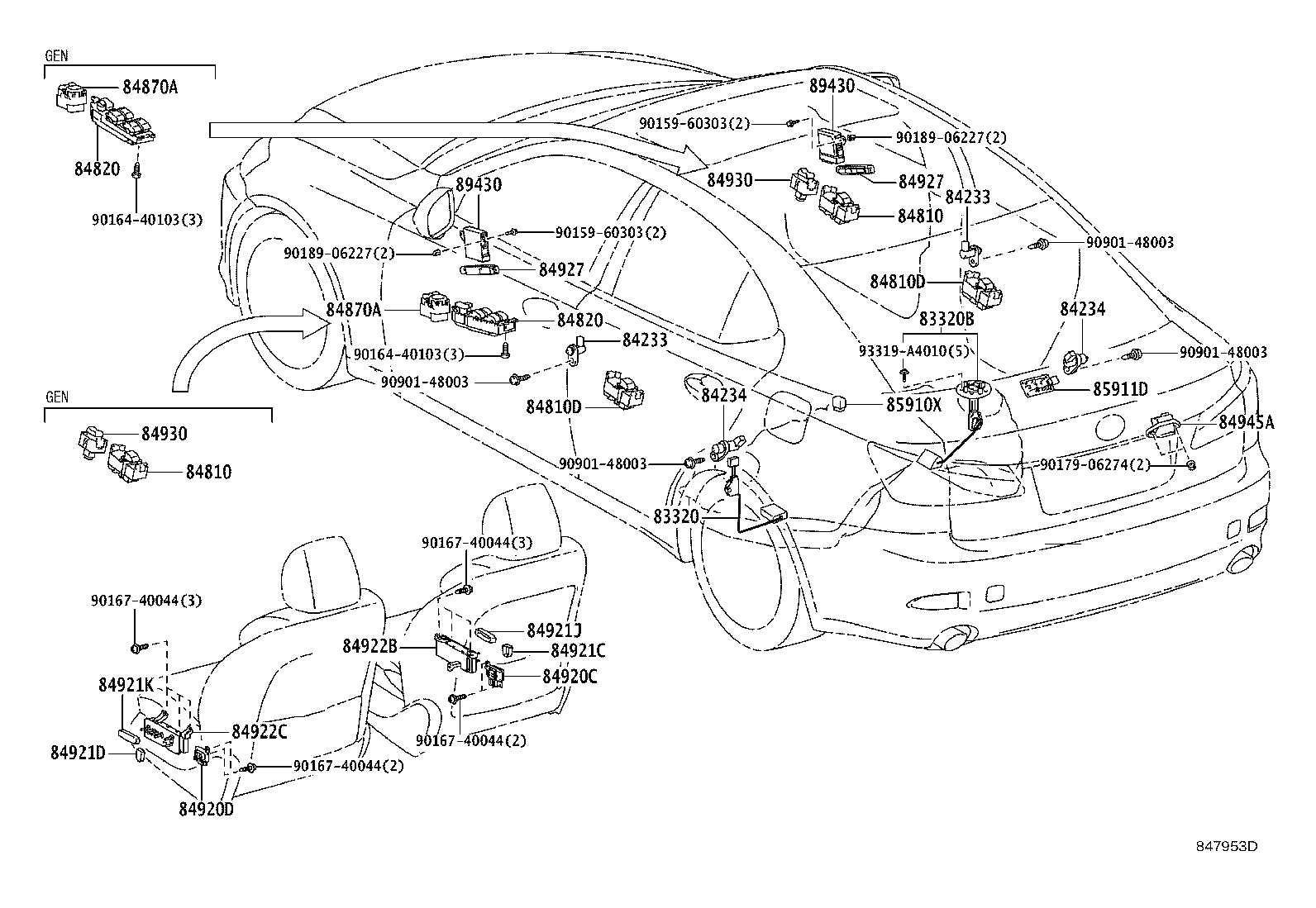 82730-53301 BLOCK ASSY, INSTRUMENT PANEL JUNCTION product image