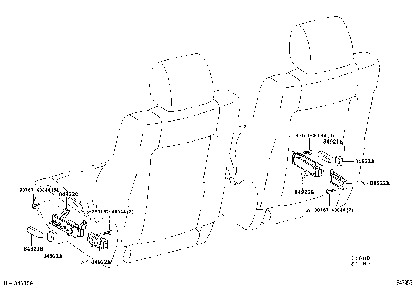 84790-05100 SWITCH ASSY, REAR WINDOW DEFOGGER product image