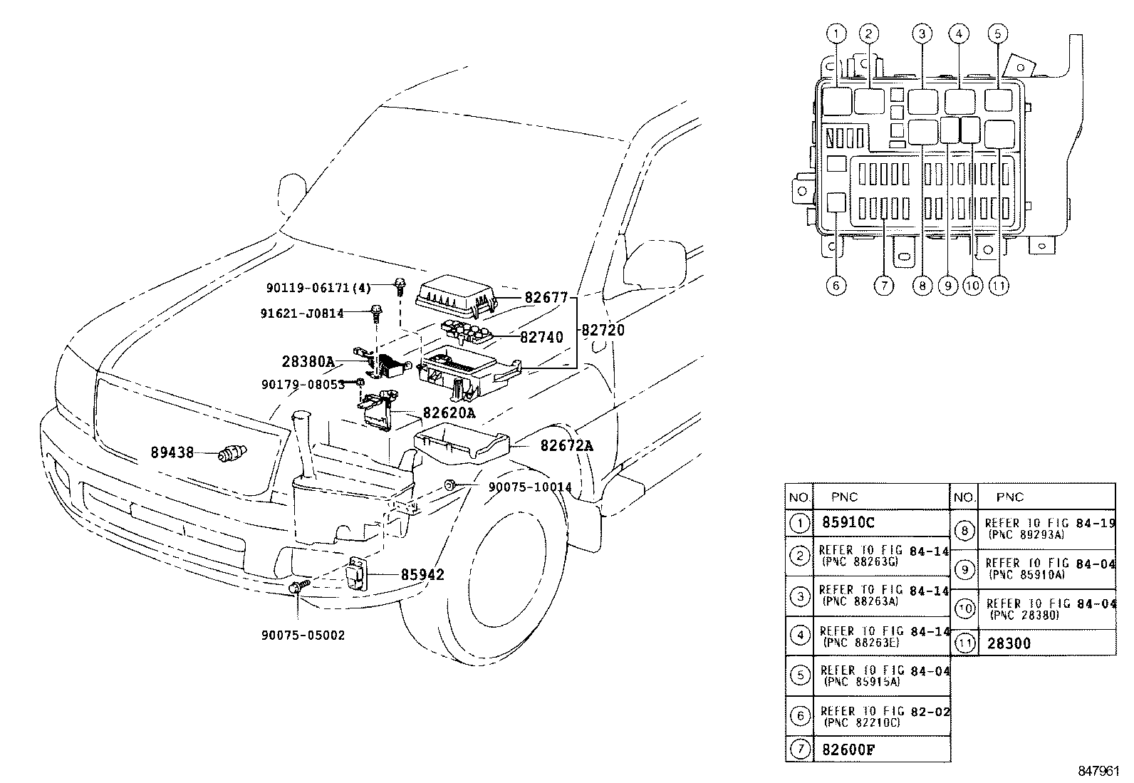 84165-60040 SWITCH, REAR FOG LAMP product image
