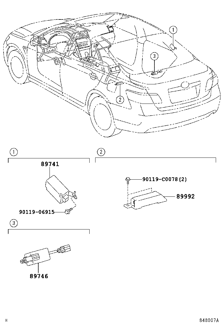 89740-06010 RECEIVER, DOOR CONTROL product image