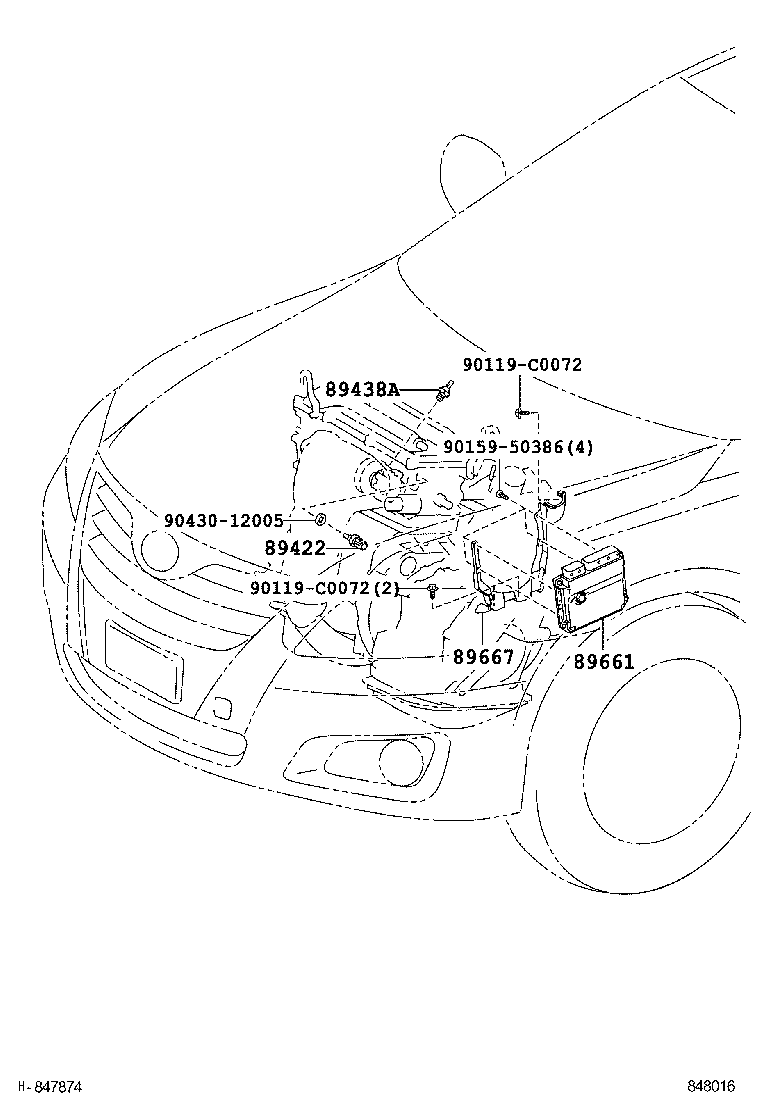 89661-06Q21 COMPUTER, ENGINE CONTROL product image