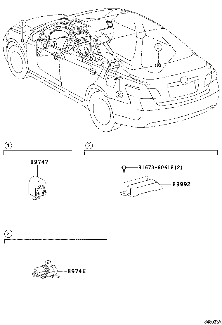 89741-AC080 RECEIVER, DOOR CONTROL product image