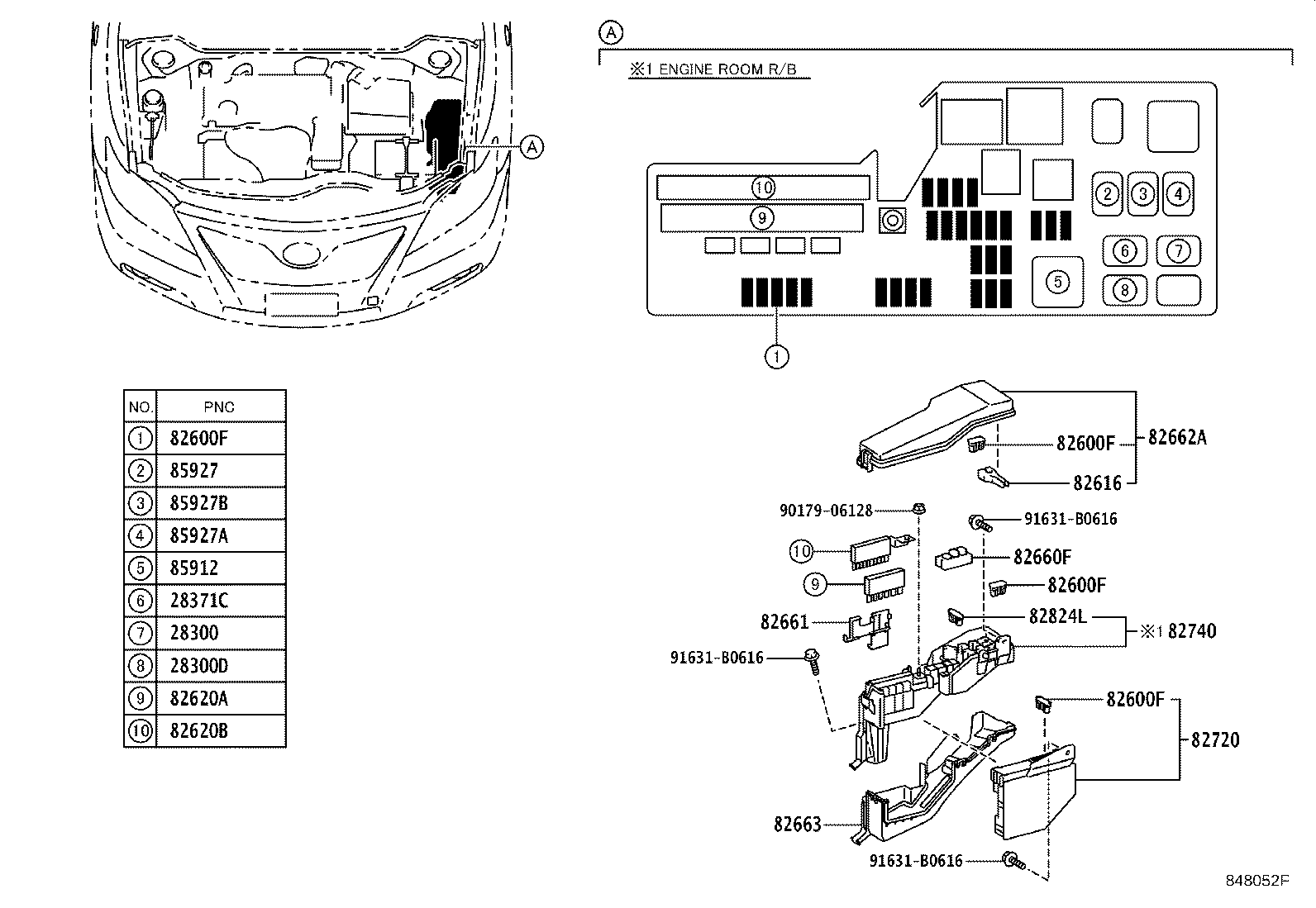 82730-33C40 BLOCK ASSY, INSTRUMENT PANEL JUNCTION product image