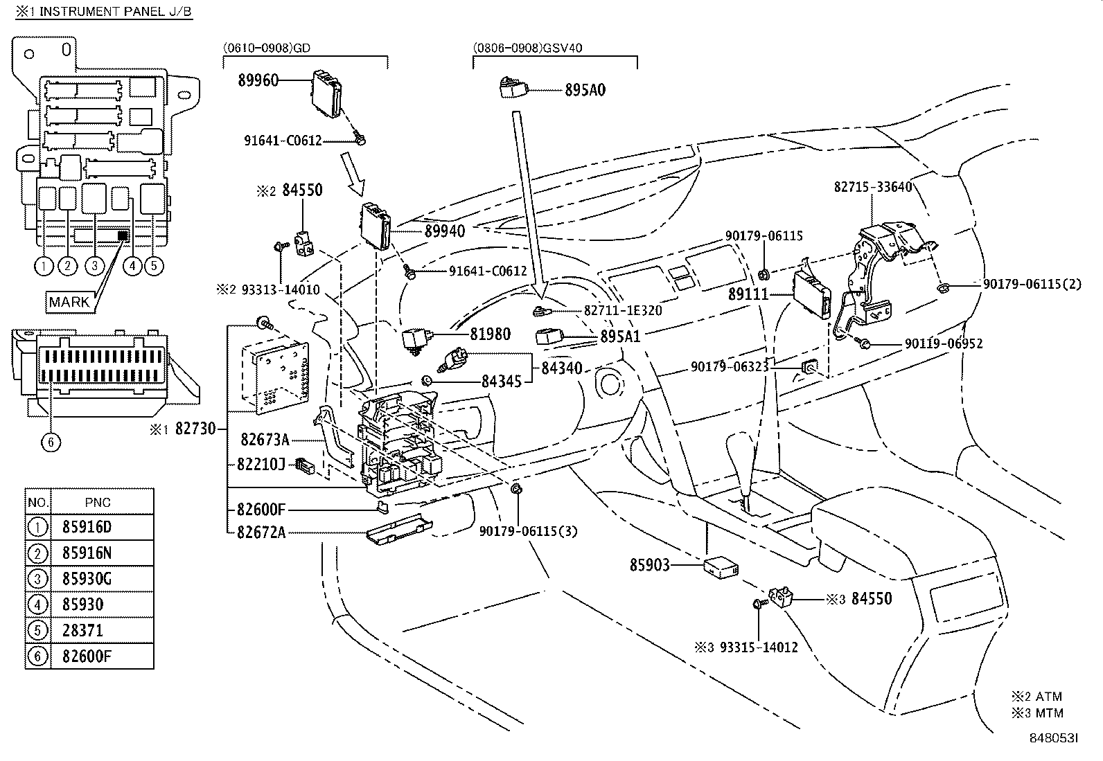 82730-33C40 BLOCK ASSY, INSTRUMENT PANEL JUNCTION product image