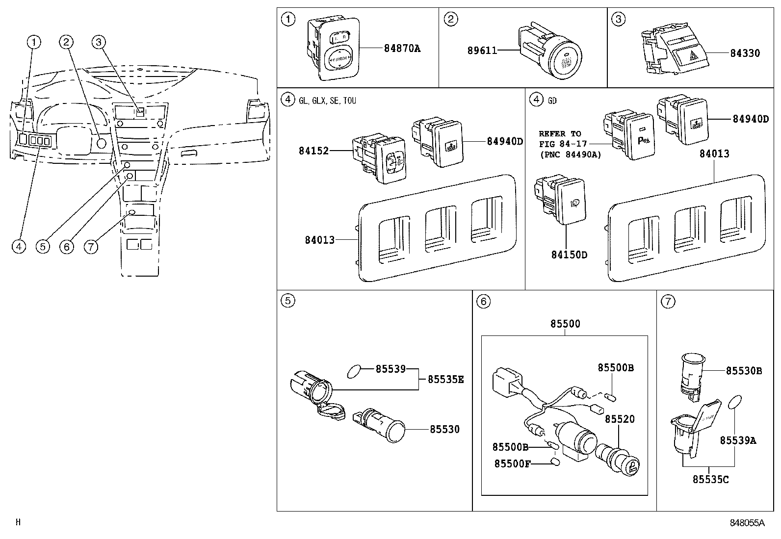 82730-33C40 BLOCK ASSY, INSTRUMENT PANEL JUNCTION product image