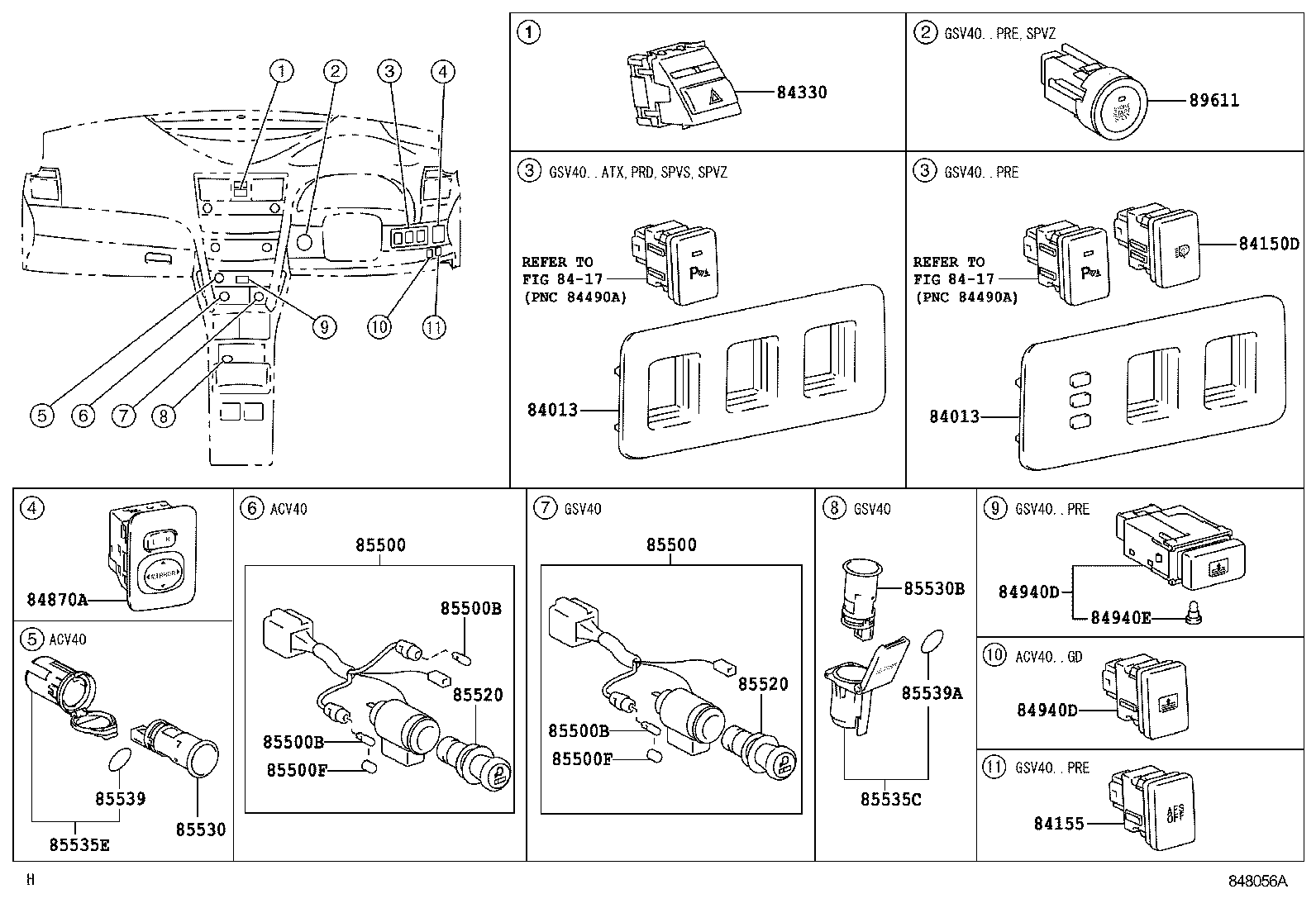 82730-33C40 BLOCK ASSY, INSTRUMENT PANEL JUNCTION product image