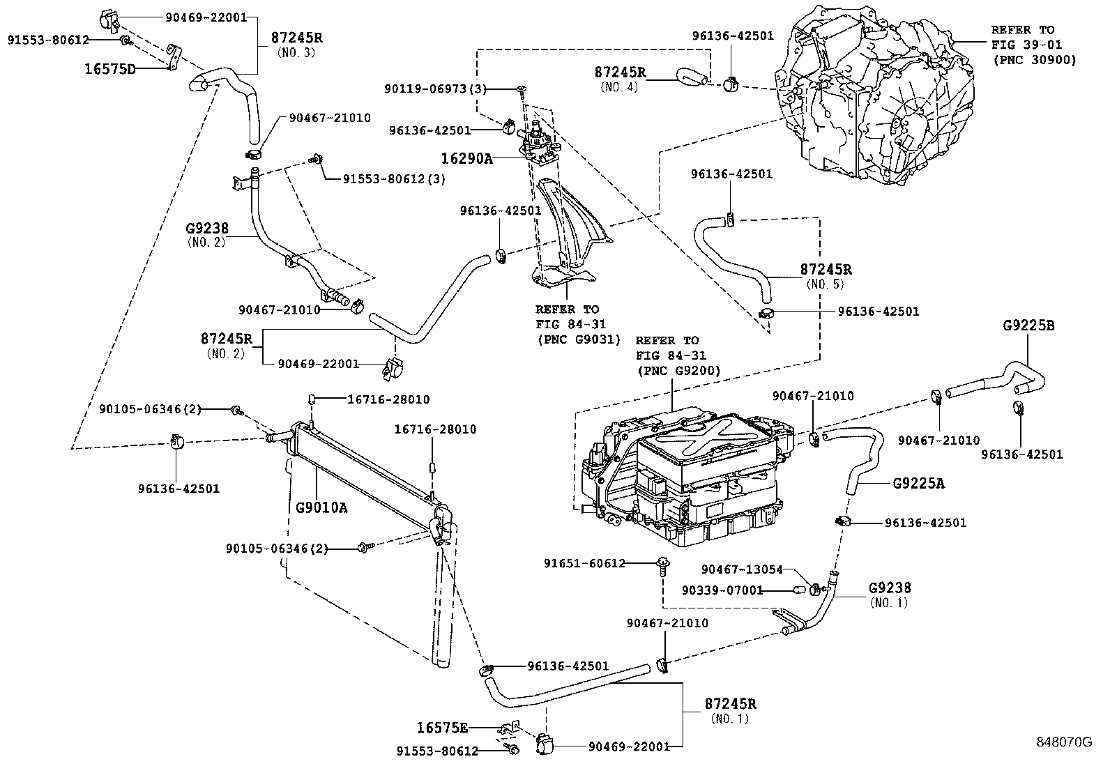 G9225-28040 HOSE, WATER product image