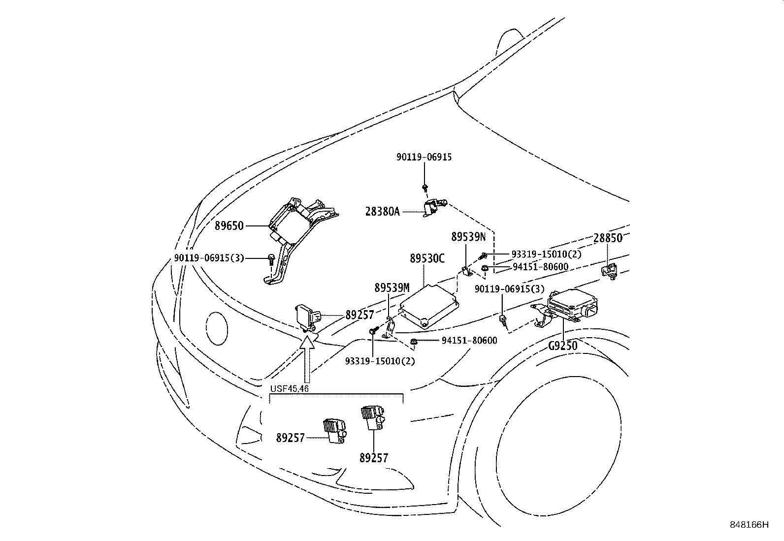 84140-50140 SWITCH ASSY, HEADLAMP DIMMER product image