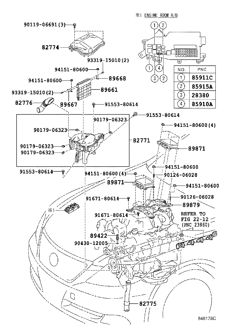 Toyota 89661-50F91 COMPUTER, ENGINE CONTROL