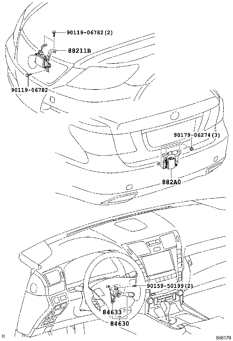 88210-50100 SENSOR ASSY, MILLIMETER WAVE RADAR product image