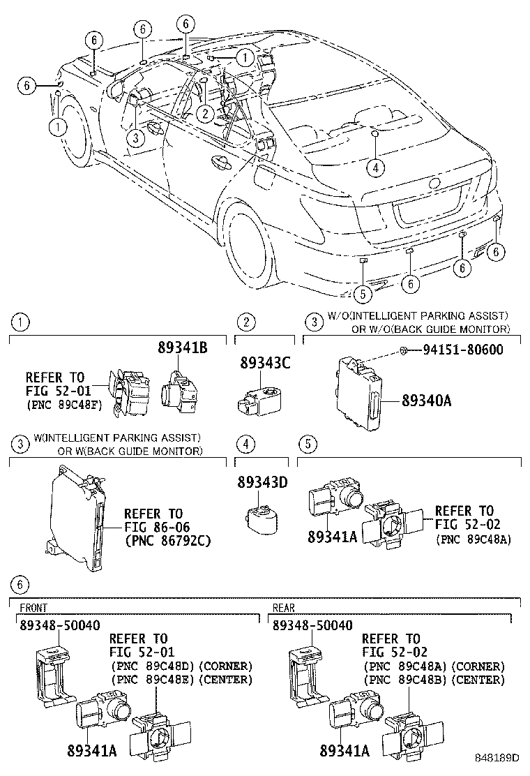 89340-50030 COMPUTER ASSY, CLEARANCE WARNING product image