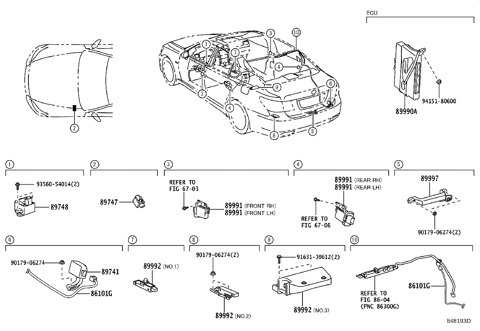 Toyota 89990-50201 COMPUTER ASSY, SMART KEY