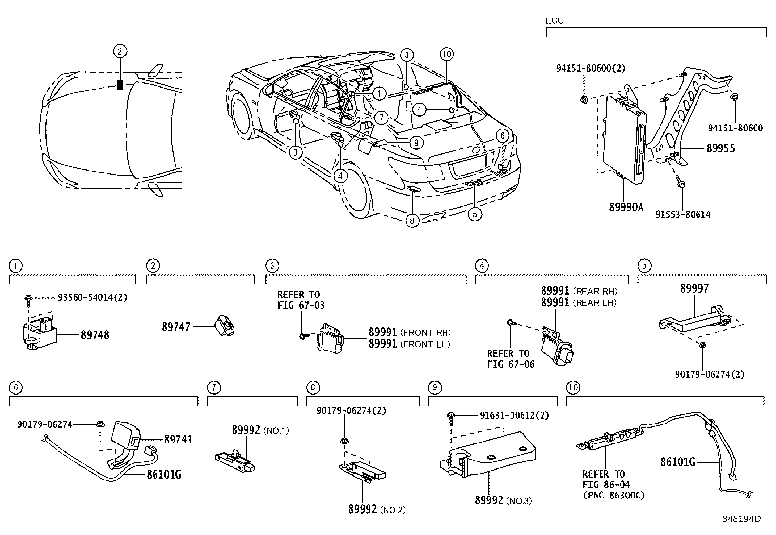 89990-50100 COMPUTER ASSY, SMART KEY product image