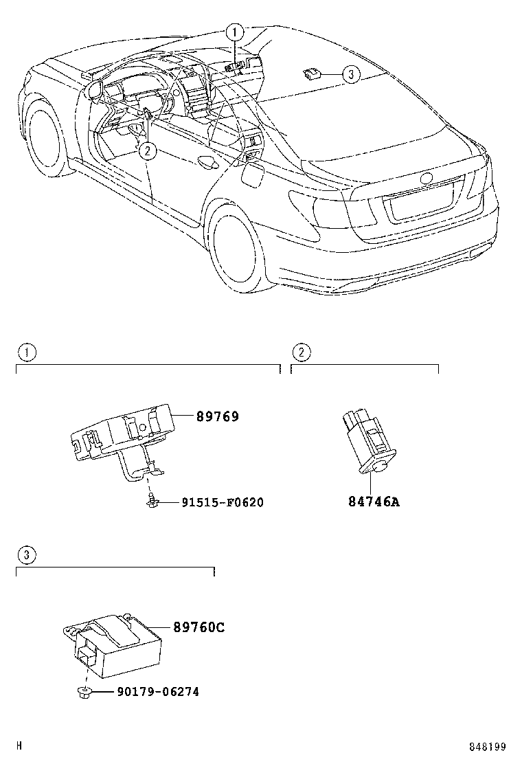 89760-50010 RECEIVER ASSY, TIRE PRESSURE MONITOR product image