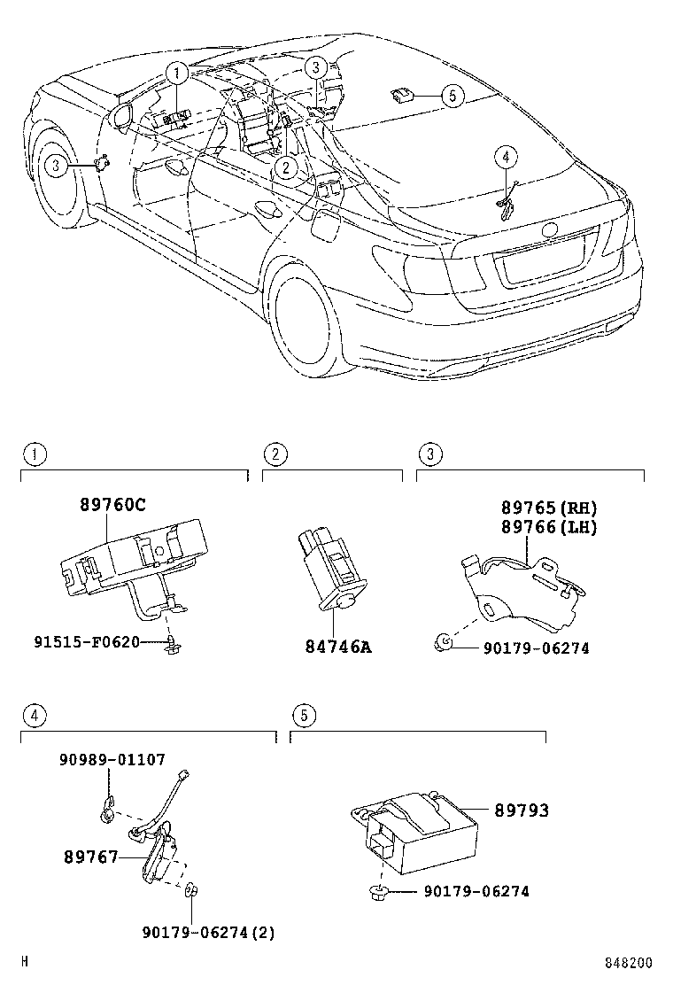 89760-50031 RECEIVER ASSY, TIRE PRESSURE MONITOR product image