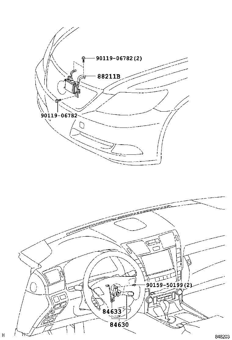 Toyota 84633-50020 WIRE, CRUISE CONTROL SWITCH