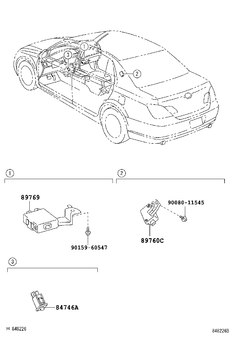 89760-07010 RECEIVER ASSY, TIRE PRESSURE MONITOR product image