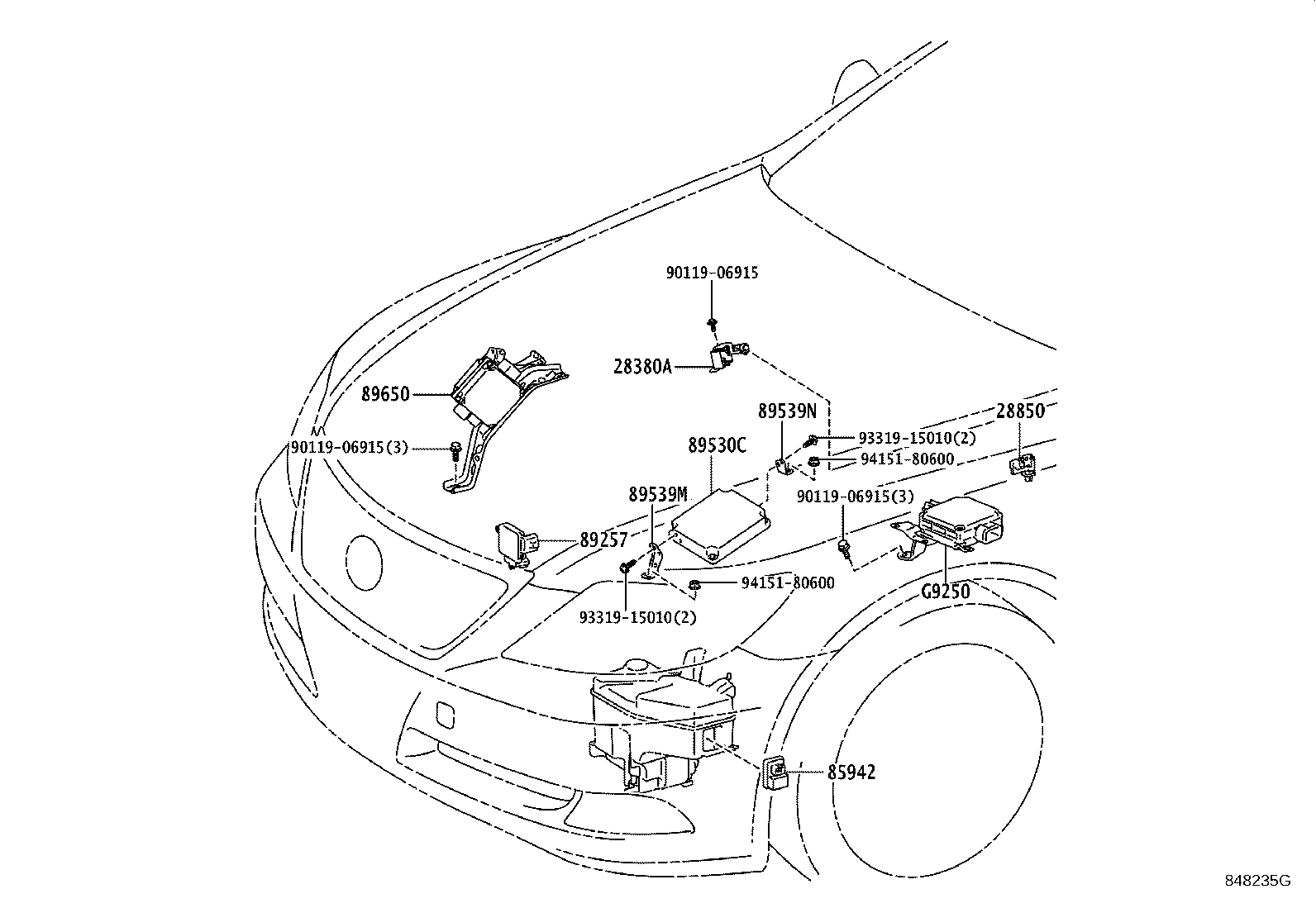 84140-50170 SWITCH ASSY, HEADLAMP DIMMER product image