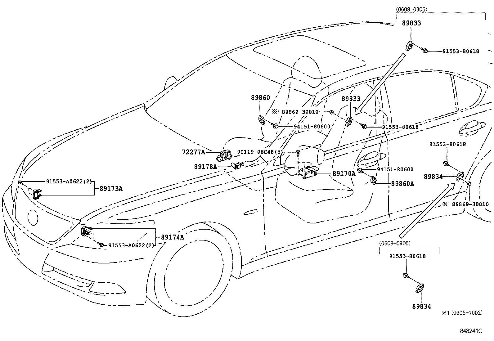 89170-50800 COMPUTER ASSY, AIR BAG product image