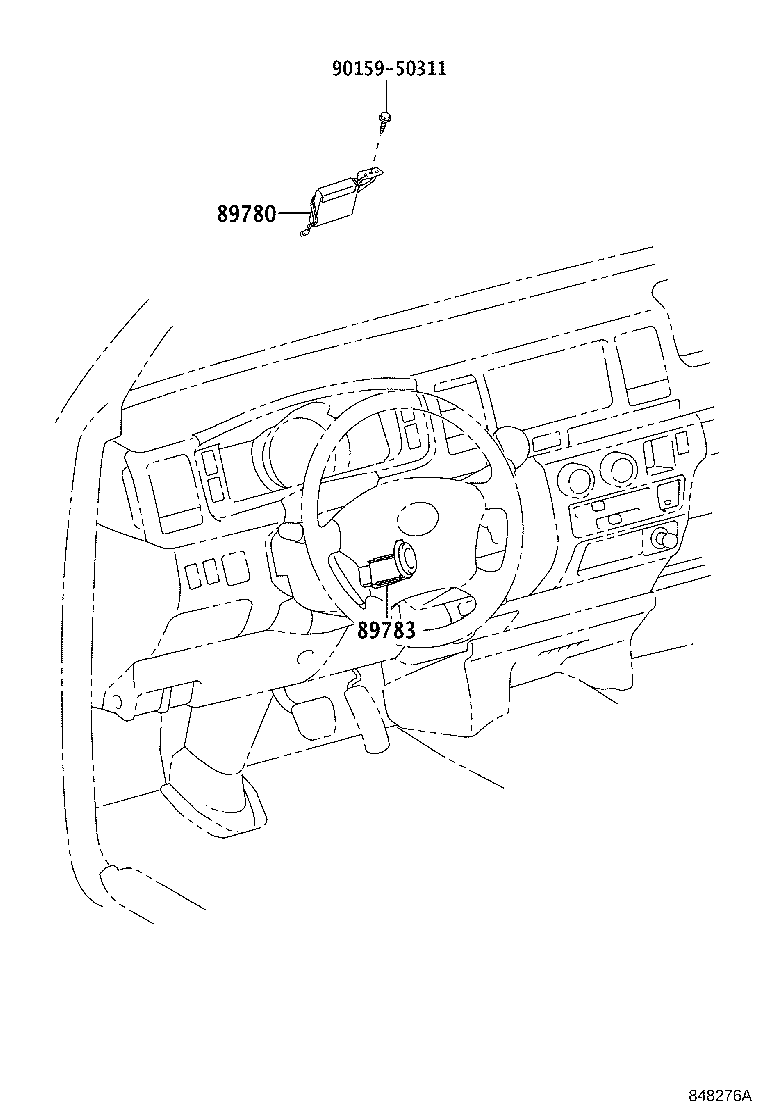 Toyota 89783-26033 AMPLIFIER, TRANSPONDER KEY