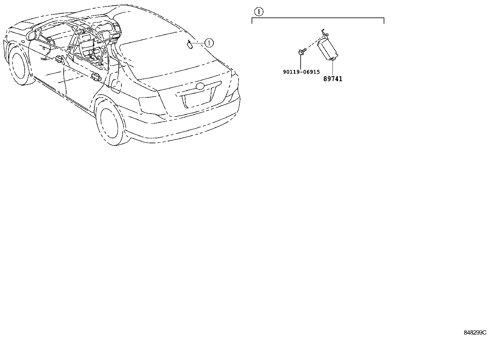 89990-12100 COMPUTER ASSY, SMART KEY product image