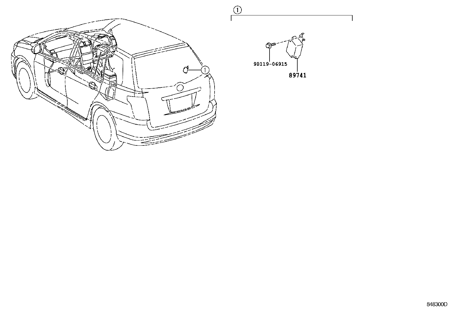 89990-12100 COMPUTER ASSY, SMART KEY product image