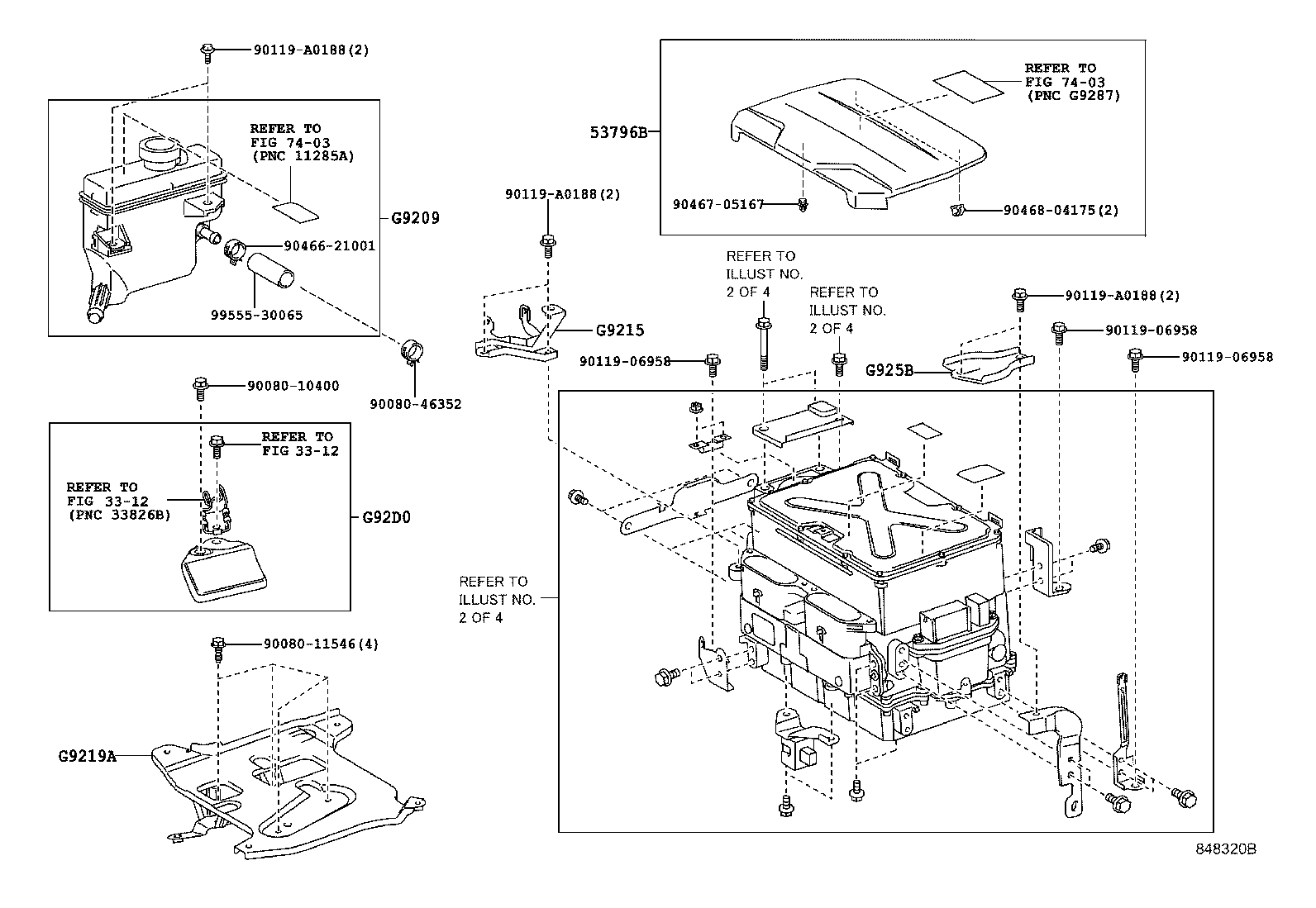 Toyota 51470-06010 COVER, ENGINE ROOM SIDE, LH NO.2