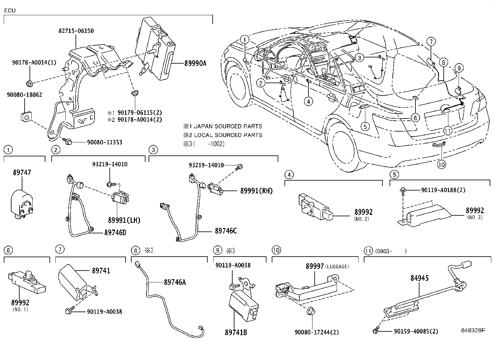 Toyota 89990-06030 COMPUTER ASSY, SMART KEY